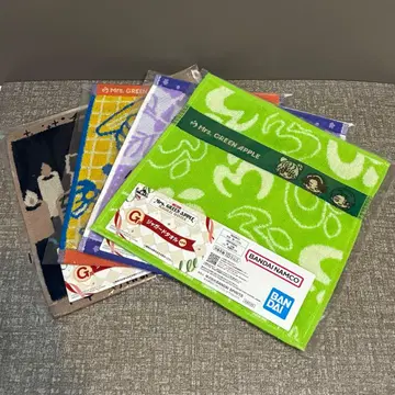Mrs. GREEN APPLE 제일복권 G상 자카드 타월 4종 세트
