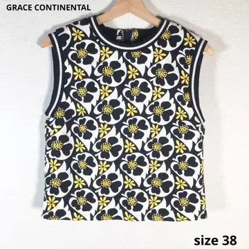 상태 좋음 그레이스 콘티넨탈 상의 슬리브리스 sizse38