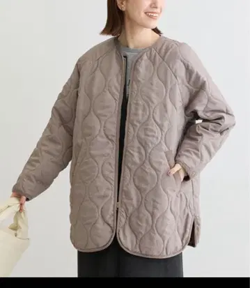 새상품 택 포함*쇼콜라피네 로브 퀼팅 자켓 블루종 F