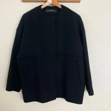 [새상품급] 저널 스탠다드 슈퍼140 비버 노카라 숏코트