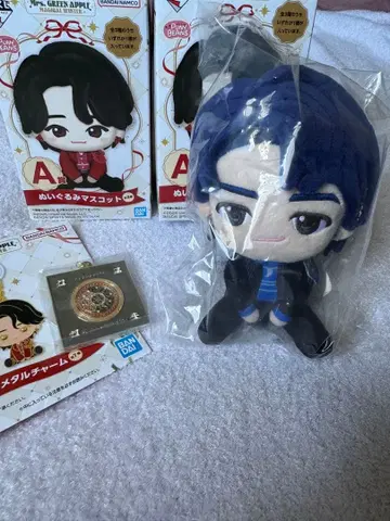 Mrs. GREEN APPLE 봉제 인형 참 세트 와카이 히로토 제일복권