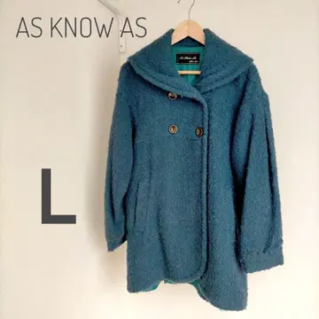 아즈노우아즈 코트 안감 부착 L 그린 컬러 그린 2312-68