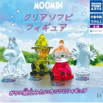 무민 MOOMIN 클리어 소프트 비닐 피규어 전 4종 세트 컴플리트