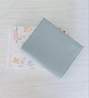 황거 지갑 스카이블루 라이트 블루 가마구치