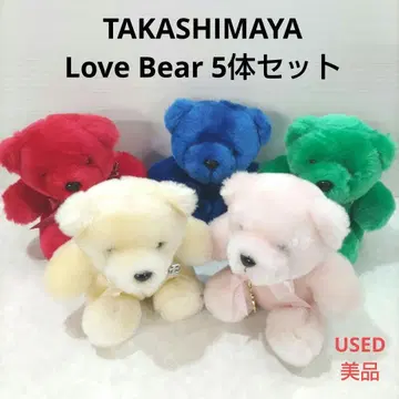 타카시마야 오리지널 Love Bear 러브베어 5체 세트