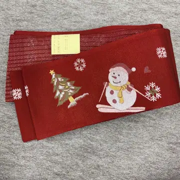 미사용 새상품 하자품 장척 크리스마스 반폭 오비