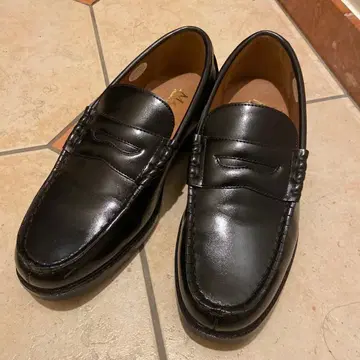 블랙 로퍼 25.0cm EEE 넉넉한 새상품급