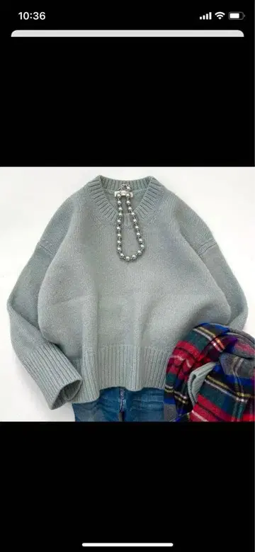 GALERIE VIE 니트 S 민트 그린