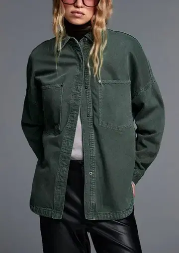 [ 새상품 ] ZARA 포켓 데님 셔츠