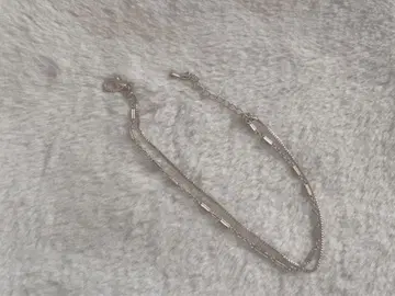 블레스 팔찌 여성용 롱 골드 2연 체인 팔찌