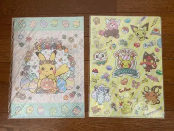 포켓몬 피카츄 클리어 파일 2장