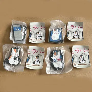 나츠메 우인장 하마즈시 러버 스트랩 냥코센세 4종