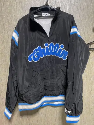 CHILLIN# 나일론 자켓 블랙/블루