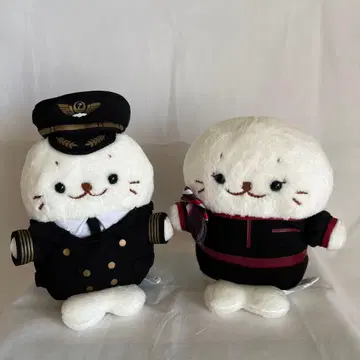 JAL 시로탄 봉제 인형 2체 세트