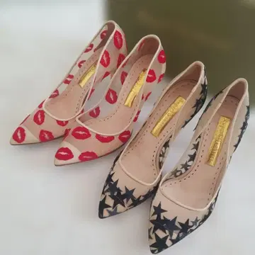 루퍼트 샌더슨 별 패턴 하이힐 36