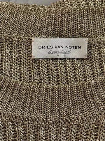 DRIES VAN NOTEN 골드 니트 미사용