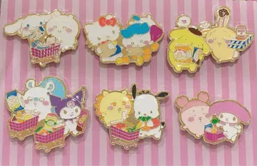 치이카와 산리오 슈퍼마켓 핀즈 컬렉션 컴프 6종