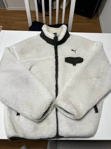 PUMA 플리스 자켓 L 화이트