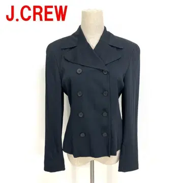 A5793 제이크루 테일러드 자켓 더블 페이스 버튼 블랙 2