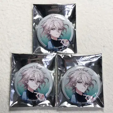 단간론파 로손 글리터 캔뱃지 코마에다 나기토 3종 세트