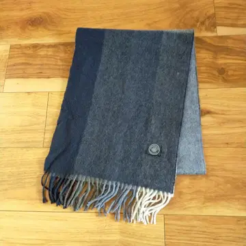 새상품급 모건앤오츠 morgan 머플러 캐시미어 100 네이비 그레이