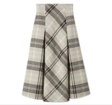 SNIDEL 로빙 체크 롱 스커트