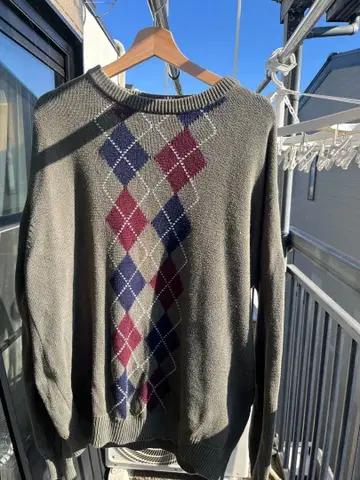 올리브 그린 Jantzen 니트 90s