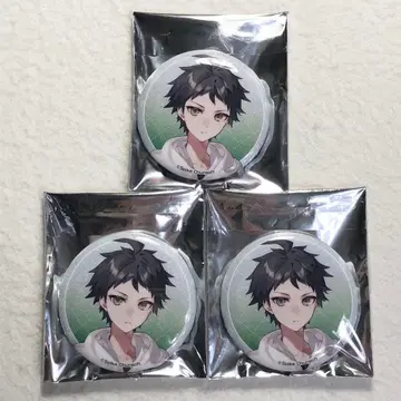 단간론파 로손 글리터 캔뱃지 히나타 하지메 3종 세트