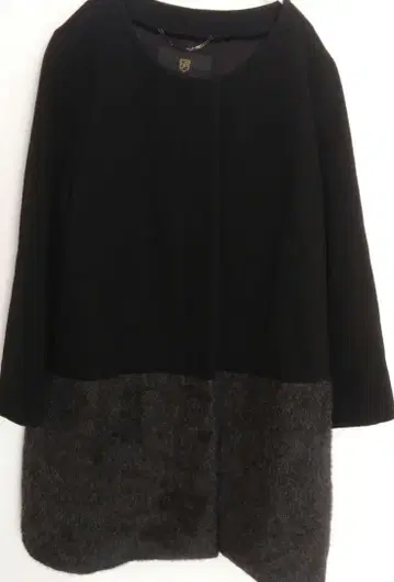 INED 코트 이소재 울 알파카 안감 큐프라