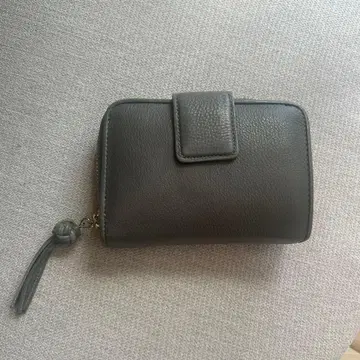 츠치야 가방 그레이 접이식 지갑 태슬 포함