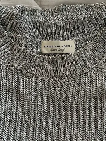DRIES VAN NOTEN 실버 니트