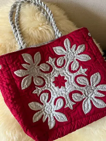 [ 새상품급 ] 나라니 고드 하와이안 퀼트 토트백