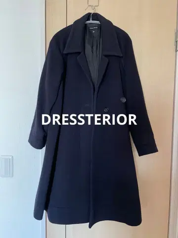 하자품 DRESSTERIOR 롱 코트 네이비