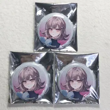 단간론파 로손 글리터 캔뱃지 나나미 치아키 3세트