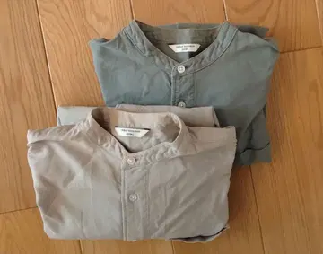 어반 리서치 도어스 밴드 카라 셔츠 2개 세트