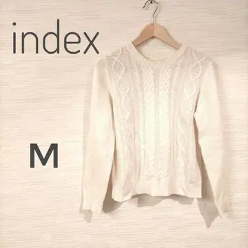 인덱스 스웨터 화이트 M 2312-81