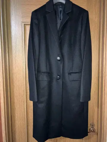 유니클로 캐시미어 혼방 체스터 코트 여성용 M