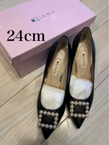 DIANA 다이애나 펌프스 블랙 펄 핑힐 미사용