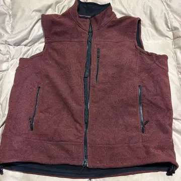 L.L.Bean 버건디 베스트 두꺼운 원단 XL