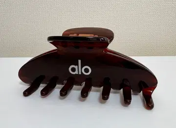 alo 헤어 클립 크로우 클립 alo Brown Tortoise