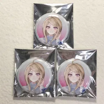 단간론파 로손 글리터 캔뱃지 아카마츠 카에데 3종 세트