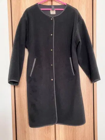 Samansa Mos2 롱 코트 차콜 그레이