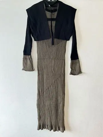 PUBLIC TOKYO 루프얀 스트라이프 원피스