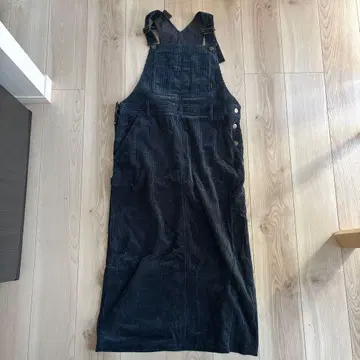 새상품급 To b by agnes b 다크 블루 코듀로이 오버롤