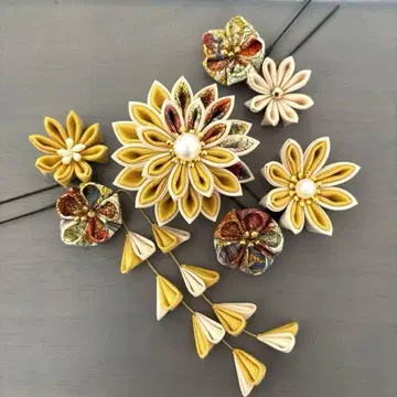 기모노 하카마 졸업식 시치고산 성인식용 머리 장식 코사지#949