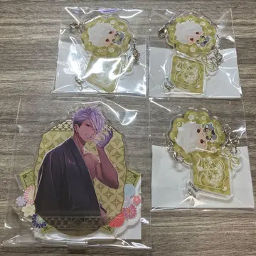 이케멘 전국 모리 모토나리 아크릴 스탠드 아크릴 참 세트