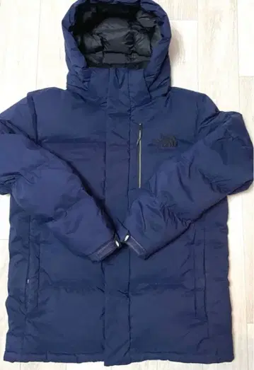 The North Face 후드 부착 다운 자켓 네이비