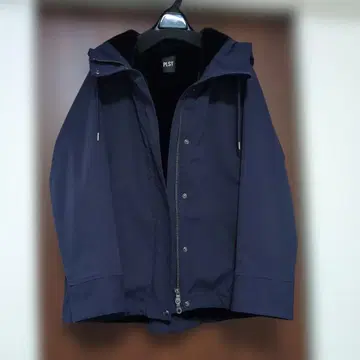 PLST 플라스테 에코펠 인조 모피 마운틴 후드티 L 네이비