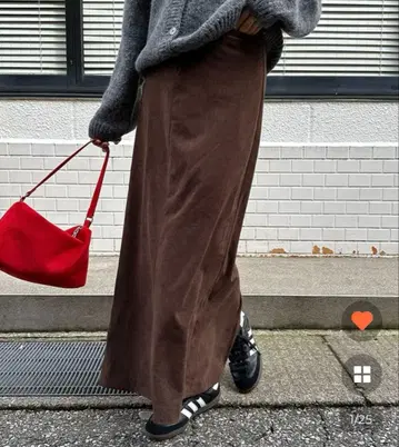 새상품급! nugu mignon 코듀로이 맥시 롱 스커트 롱 스커트