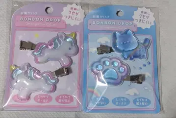 BONBON DROP 앞머리 클립 세트